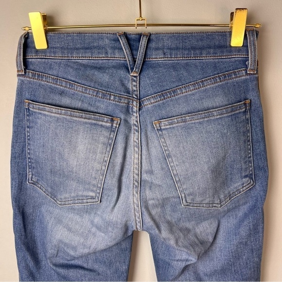 Veronica Beard Carolyn Tuxedo Stripe Baby Bootcut Jeans - Picture 9 of 10